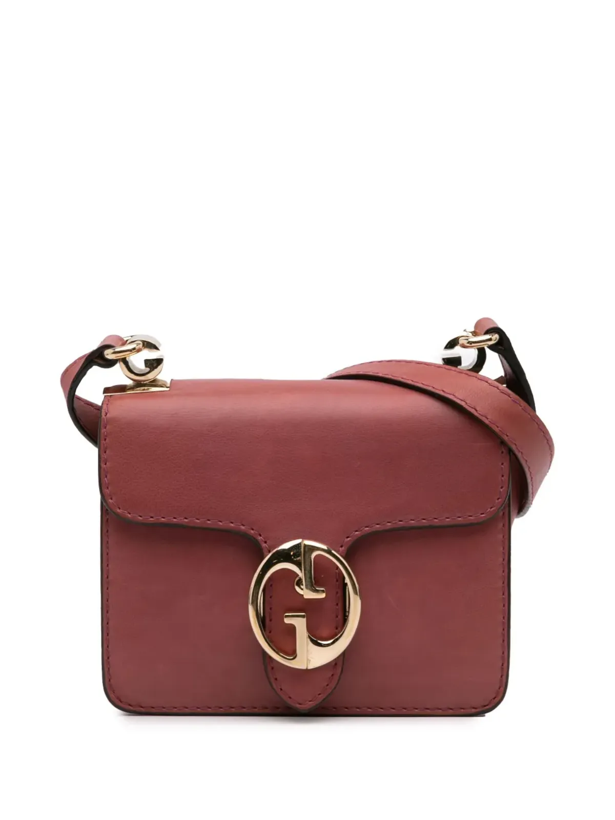 Gucci ビンテージ 2016年〜現在 レザー製 ミニ 1973 クロスボディバッグ - レッド - 画像1