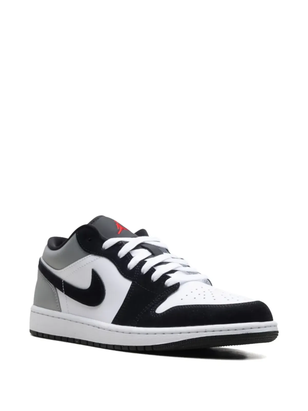 Jordan 1 ロー SE ホワイト/ファイアレッド/ブラック/マットシルバー スニーカー - 画像2
