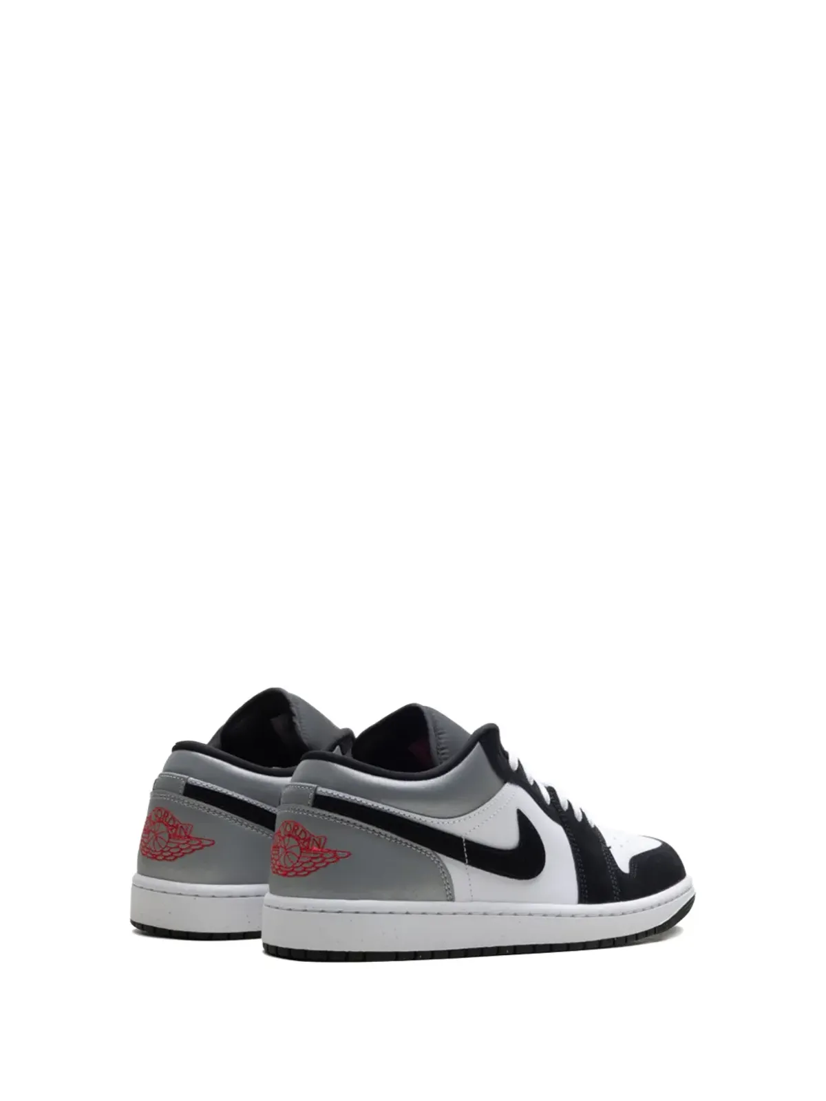 Jordan 1 ロー SE ホワイト/ファイアレッド/ブラック/マットシルバー スニーカー - 画像3