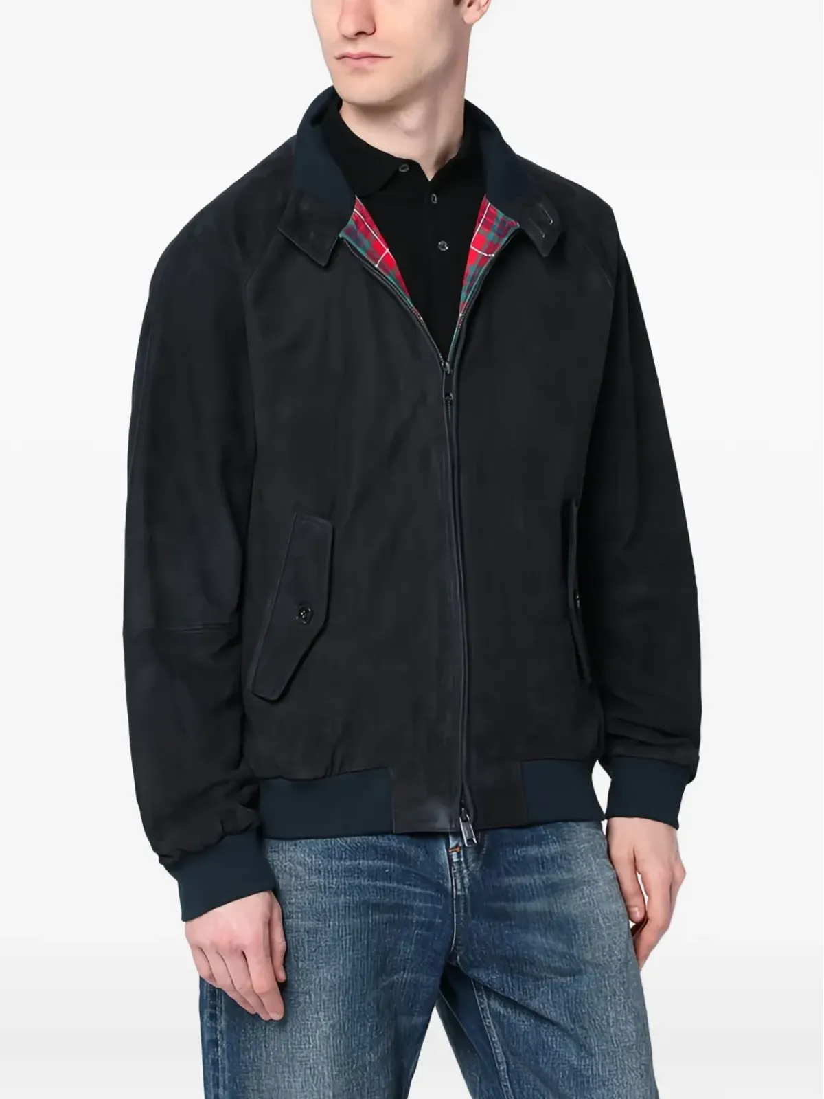 Baracuta G9 スエード ジップアップ ジャケット - 画像2