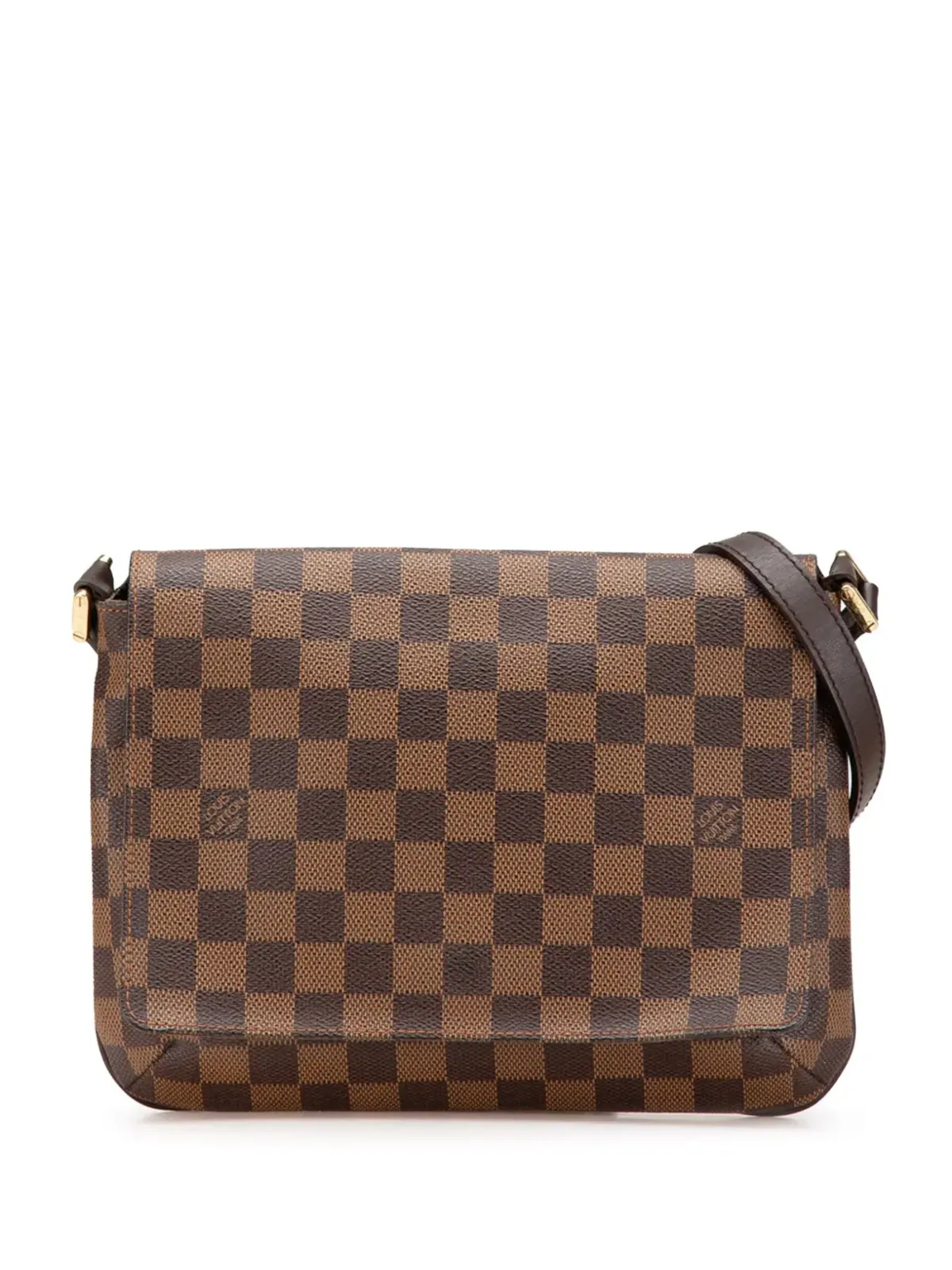 Louis Vuitton ビンテージ 2003年 ダミエ・エベヌ ミュゼットタンゴ ショートストラップ ショルダーバッグ - ブラウン - 画像1