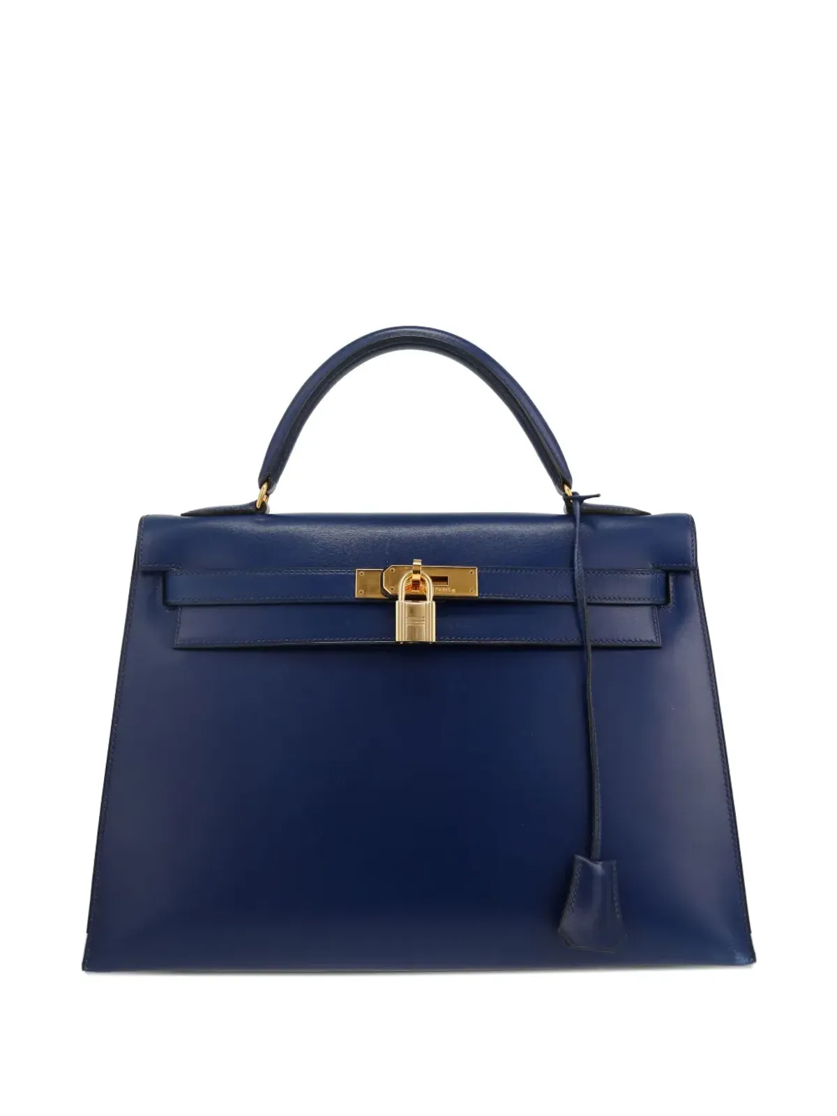 Hermès ビンテージ 1991 Kelly 32 ハンドバッグ ブルー - 画像1