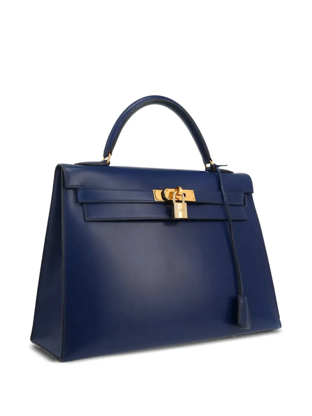 Hermès ビンテージ 1991 Kelly 32 ハンドバッグ ブルー - 画像3