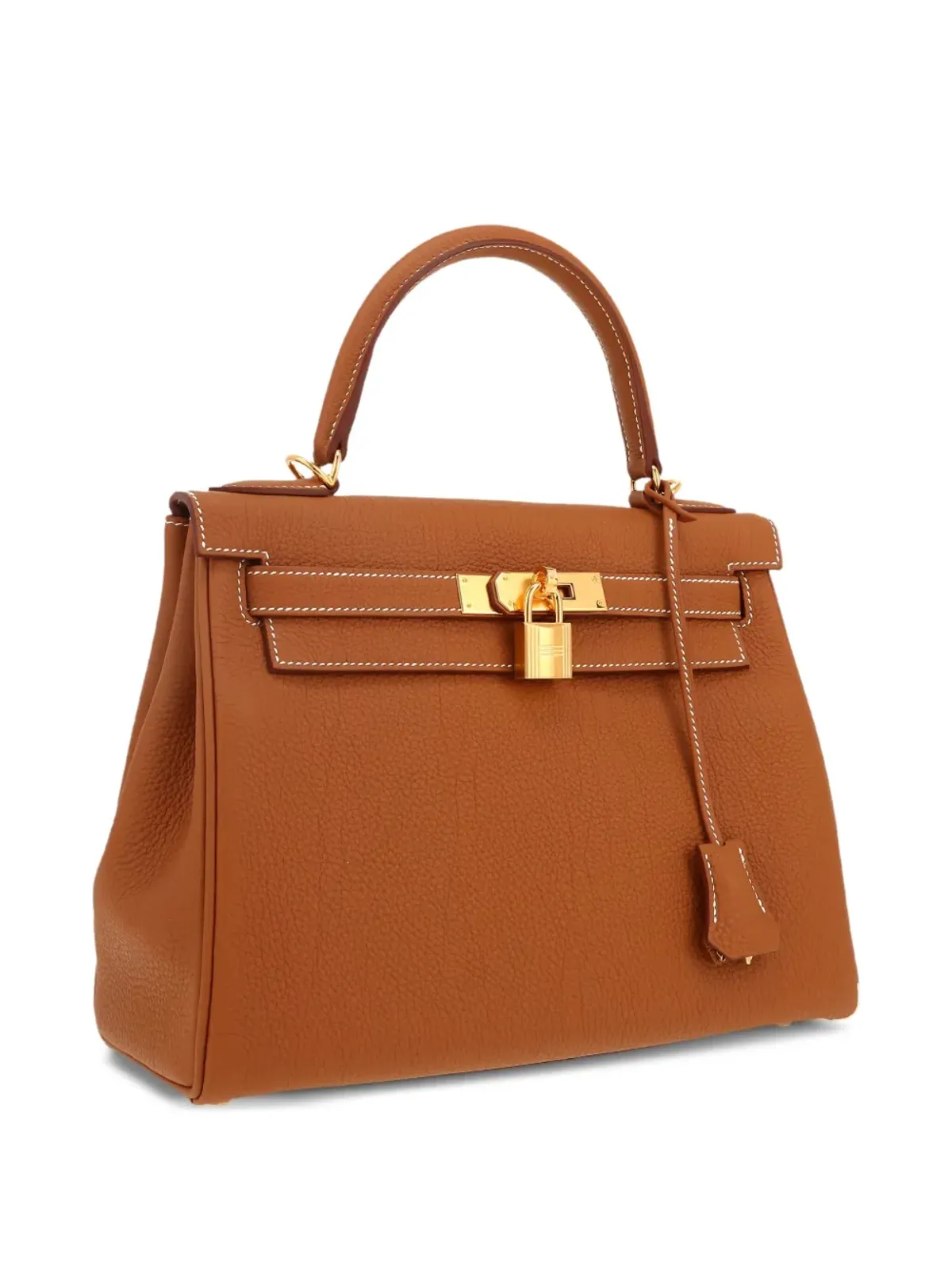 Hermès ビンテージ Kelly 28 ツーウェイ ハンドバッグ ブラウン - 画像3