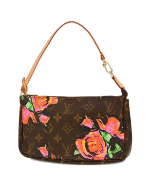 Louis Vuitton ビンテージ Stephen Sprouse コラボ ポシェット・アクセソワーズ ポーチ ブラウン - サムネイル1