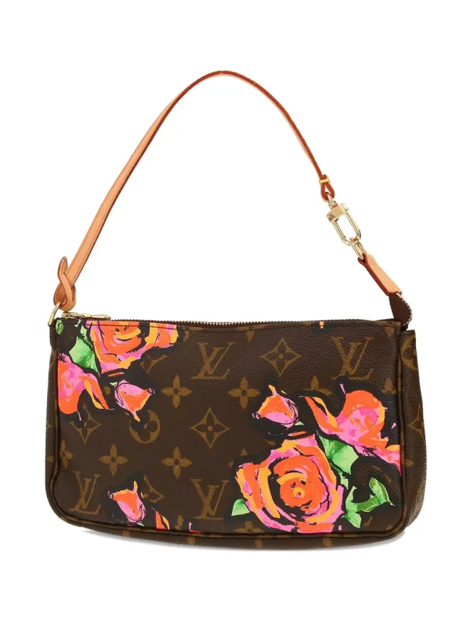 Louis Vuitton Pre-Owned Louis Vuitton ビンテージ Stephen Sprouse コラボ ポシェット・アクセソワーズ ポーチ ブラウンの商品画像