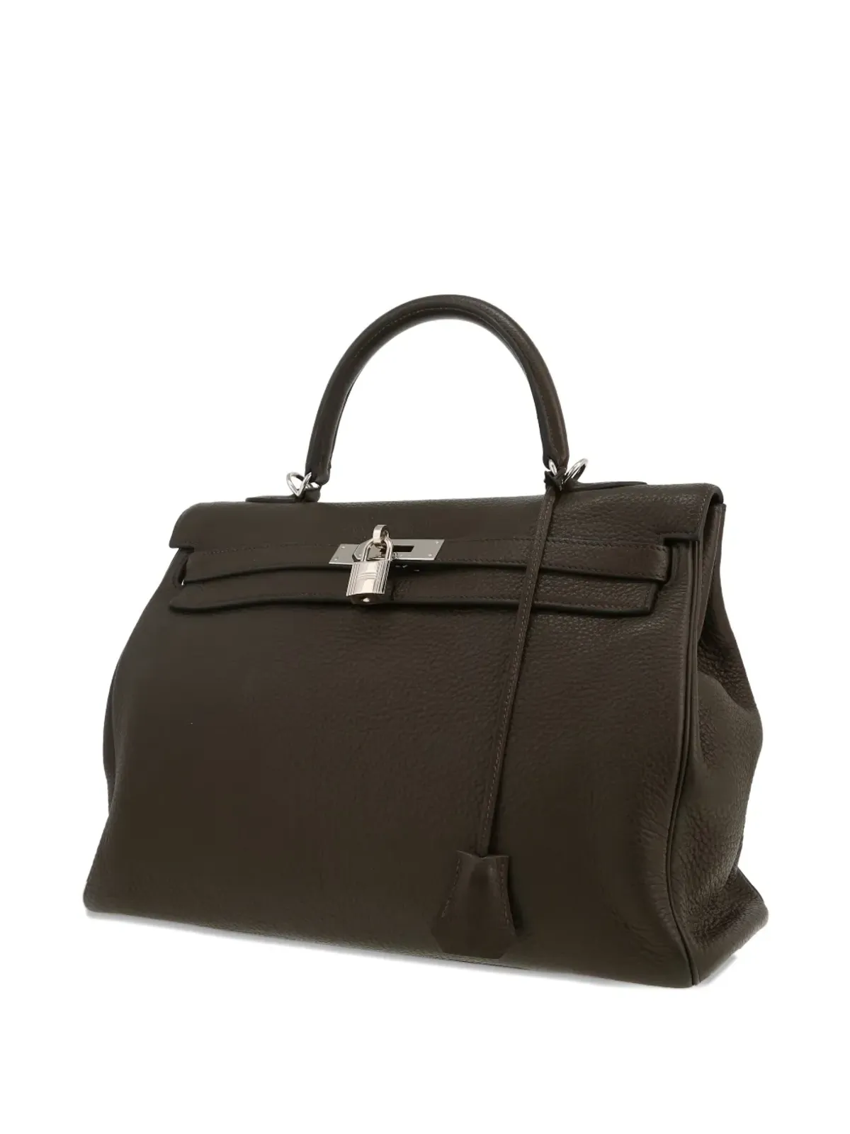 ビンテージ Hermès Kelly 28 ハンドバッグ グレー - 画像4