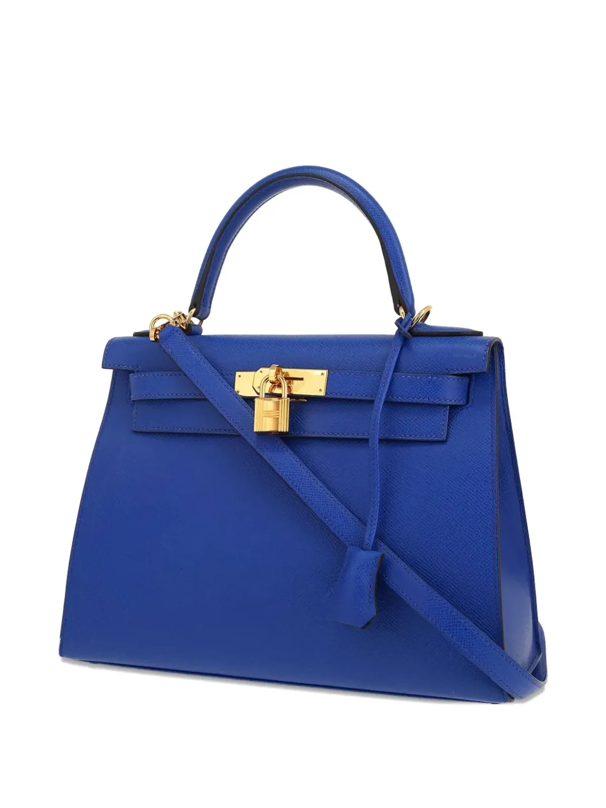 Hermès ビンテージ Kelly 28 バッグ - ブルー - 画像4