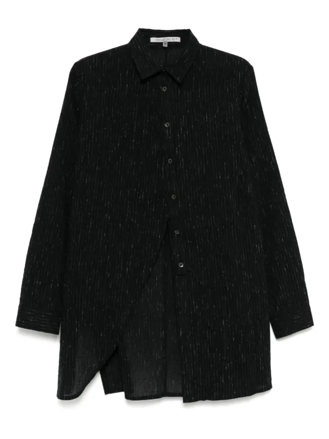 CHIAHUNG SU CHIAHUNG SU アシンメトリックストライプシャツの商品画像