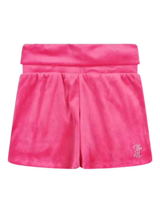 Juicy Couture Kids Juicy Couture Kids ロゴ入りスタッズショートパンツ - Pinkの商品画像