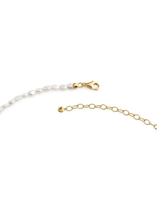 Monica Vinader Monica Vinader Capri keshi pearl gold-plated necklaceの商品画像