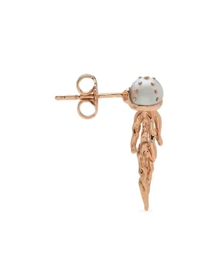 Bibi van der Velden 18K ローズゴールド ミニジェリーフィッシュ パール イヤリング - サムネイル3