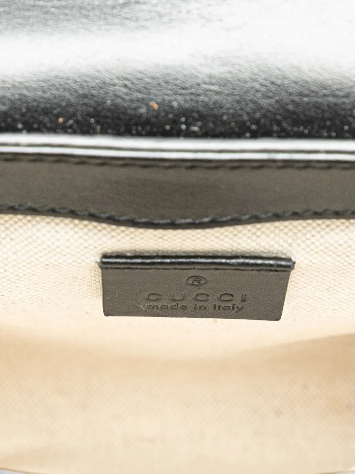 Gucci ビンテージ 2016年〜現在 GGエンボス加工・パンチ穴 ダブルベルトバッグ - ブラック - 画像5