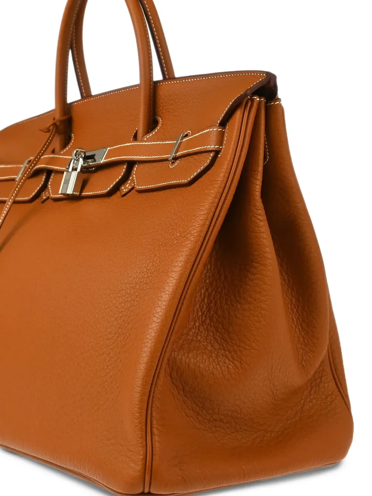 ビンテージ Hermès 2008年バーキン40 ハンドバッグ - ブラウン - 画像3