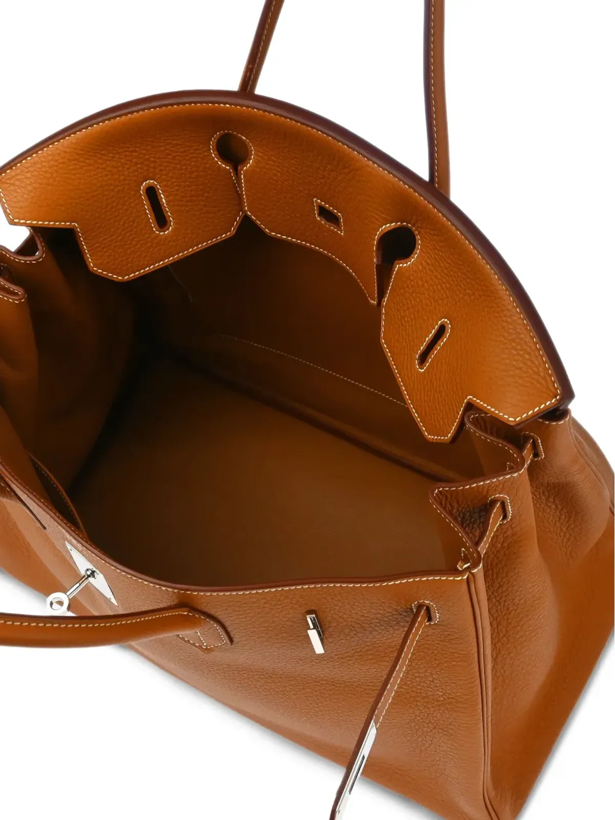ビンテージ Hermès 2008年バーキン40 ハンドバッグ - ブラウン - 画像4