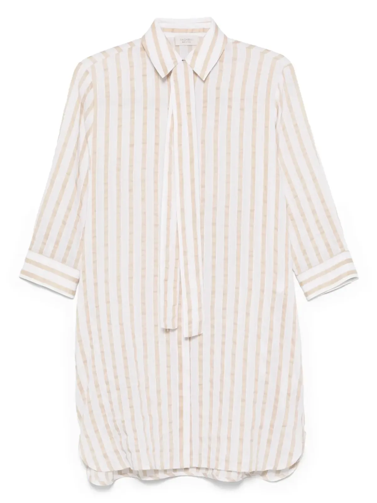 Mazzarelli striped shirt - Neutrals - 画像1