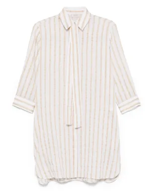 Mazzarelli striped shirt - Neutrals - サムネイル1