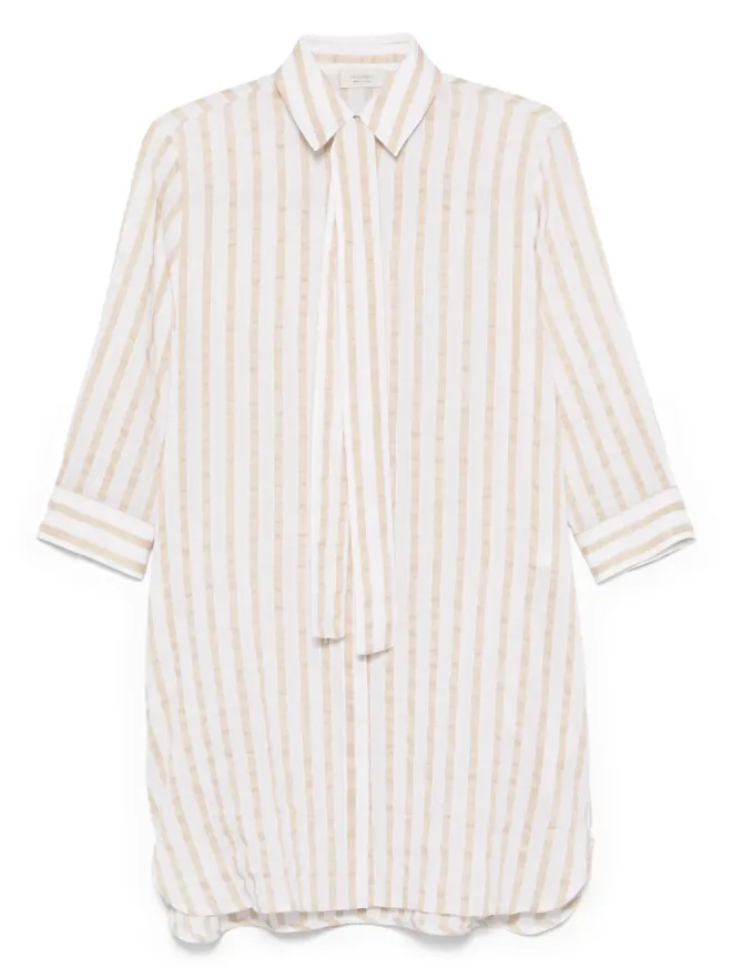 Mazzarelli Mazzarelli striped shirt - Neutralsの商品画像
