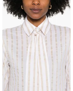 Mazzarelli striped shirt - Neutrals - サムネイル5