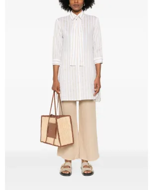 Mazzarelli striped shirt - Neutrals - サムネイル2
