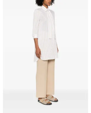Mazzarelli striped shirt - Neutrals - サムネイル3