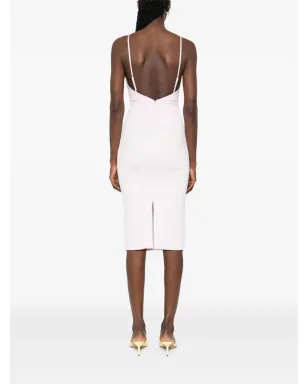 Elisabetta Franchi フローラルジャカード ミディドレス - ピンク - サムネイル4