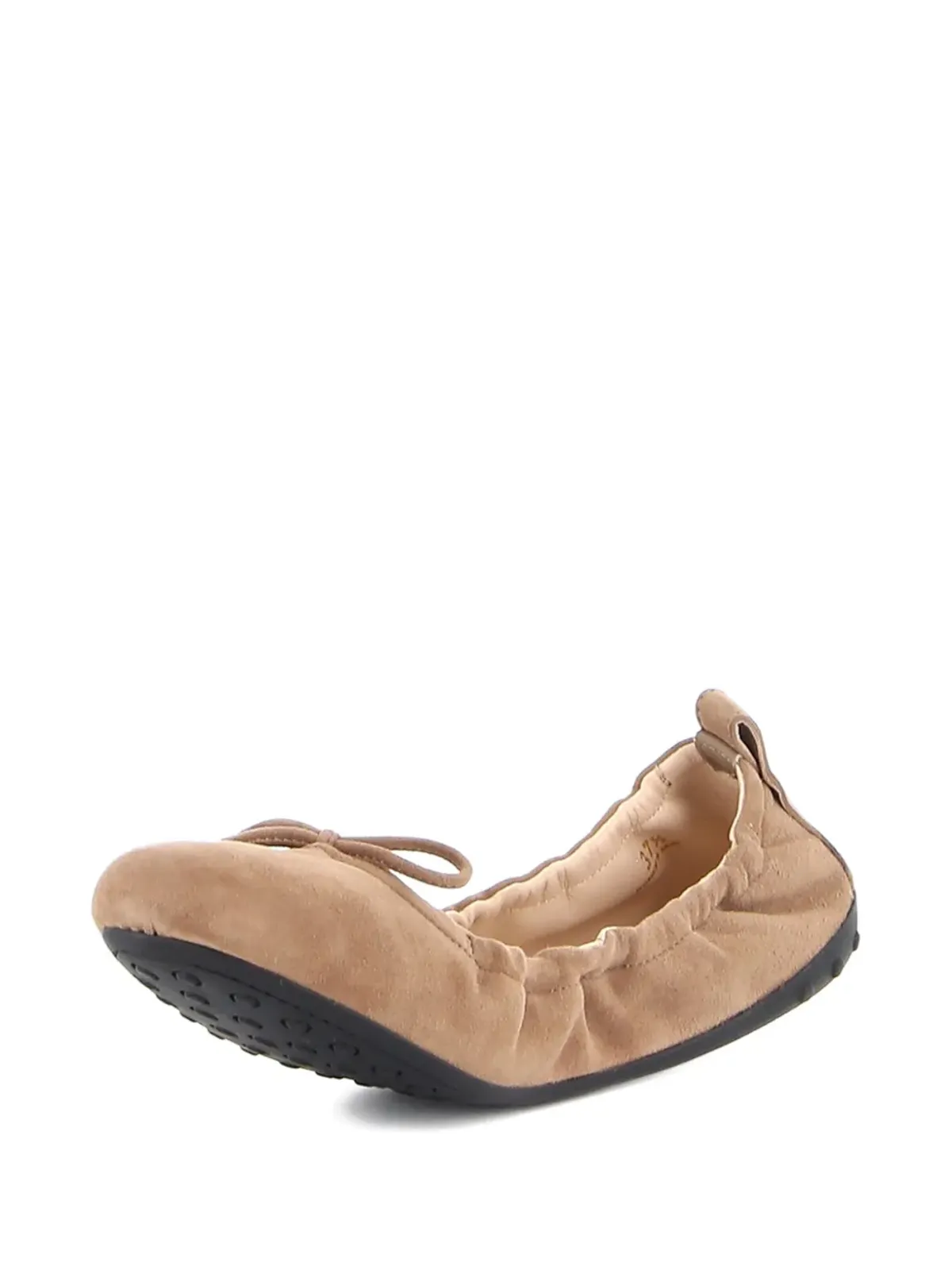 Tod's スエード バレリーナシューズ ブラウン - 画像4