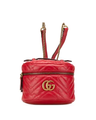 Gucci ビンテージ GG Marmont Round Matelassé Leather バックパック - サムネイル1