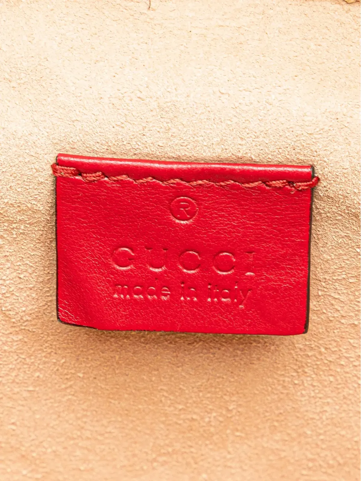 Gucci ビンテージ GG Marmont Round Matelassé Leather バックパック - 画像5