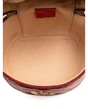 Gucci ビンテージ GG Marmont Round Matelassé Leather バックパック - サムネイル4