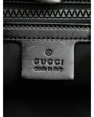 Gucci ビンテージ 2016-2024 テクノキャンバス ウェブ L アヴェグル パー アムール 刺繍ベルトバッグ - ブラック - サムネイル5