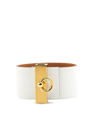 Hermès Pre-Owned 2014年製 2色エプソン レザー リバーシブル イルージョン ブレスレット コスチューム ブレスレット - ゴールド - サムネイル1