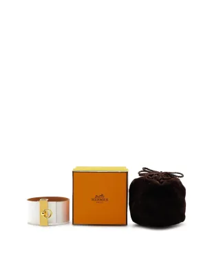 Hermès Pre-Owned 2014年製 2色エプソン レザー リバーシブル イルージョン ブレスレット コスチューム ブレスレット - ゴールド - サムネイル5