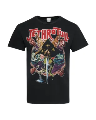 MadeWorn Jethro Tull-graphic cotton T-shirt - Black - サムネイル1
