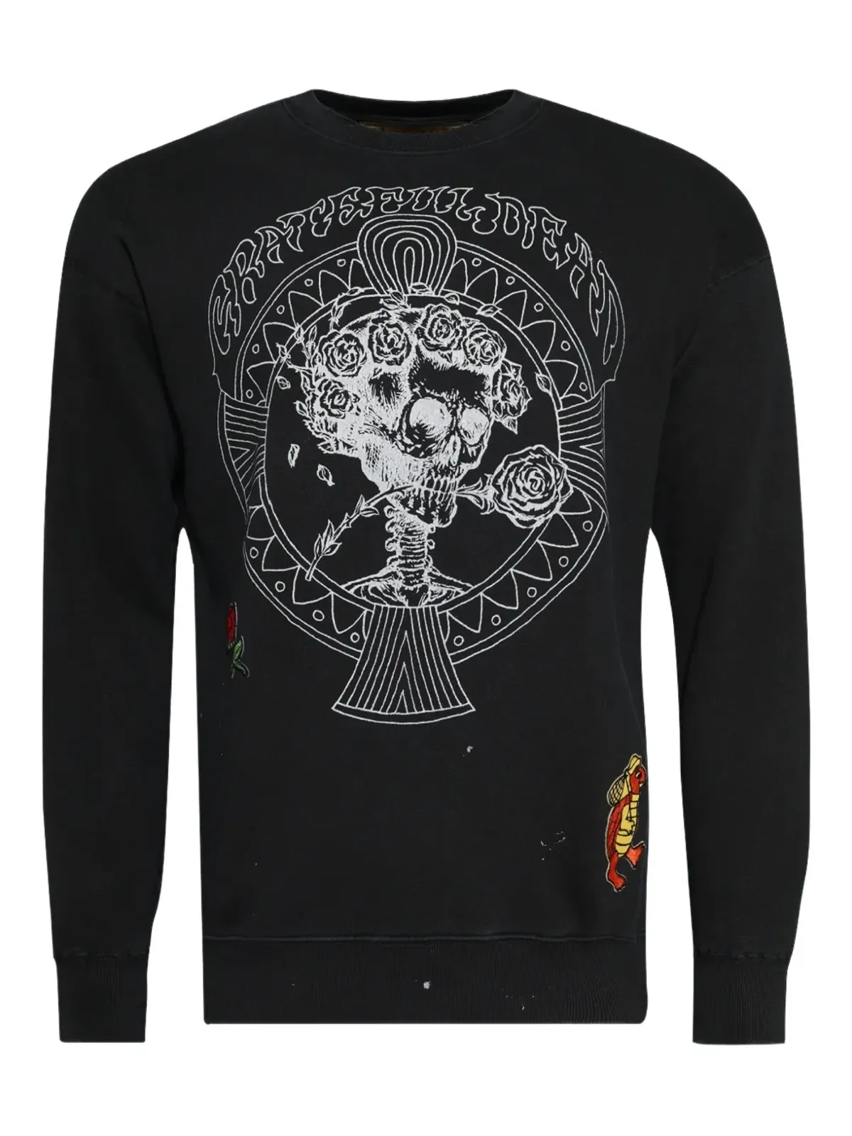 MadeWorn スカルプリント クルーネック スウェットシャツ - ブラック - 画像1