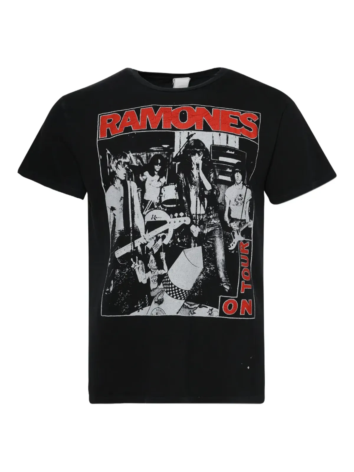 MadeWorn ラムーンズ・グラフィック コットン Tシャツ - ブラック - 画像1