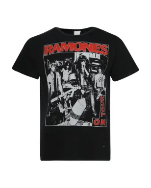 MadeWorn ラムーンズ・グラフィック コットン Tシャツ - ブラック - サムネイル1