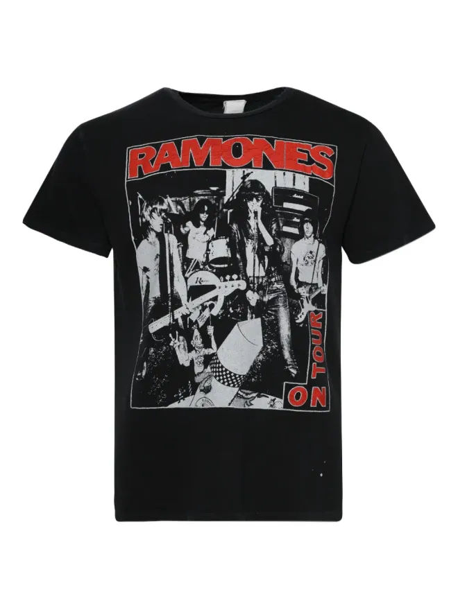 Madeworn MadeWorn ラムーンズ・グラフィック コットン Tシャツ - ブラックの商品画像