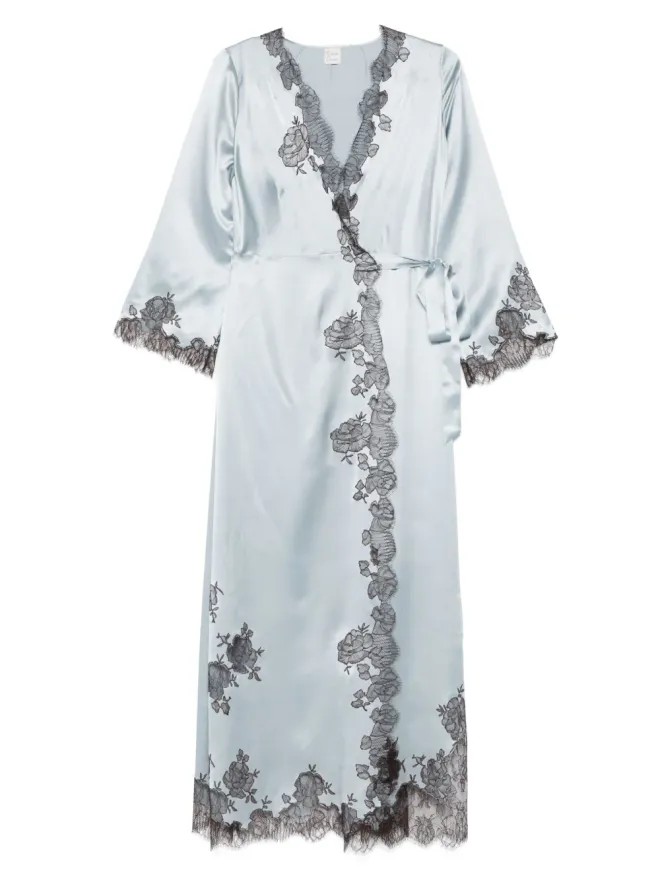 Carine Gilson Carine Gilson サテンシルク ラップローブの商品画像