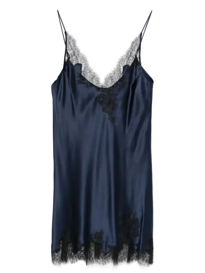 Carine Gilson Carine Gilson シルクサテンのスリップドレス - ブルーの商品画像