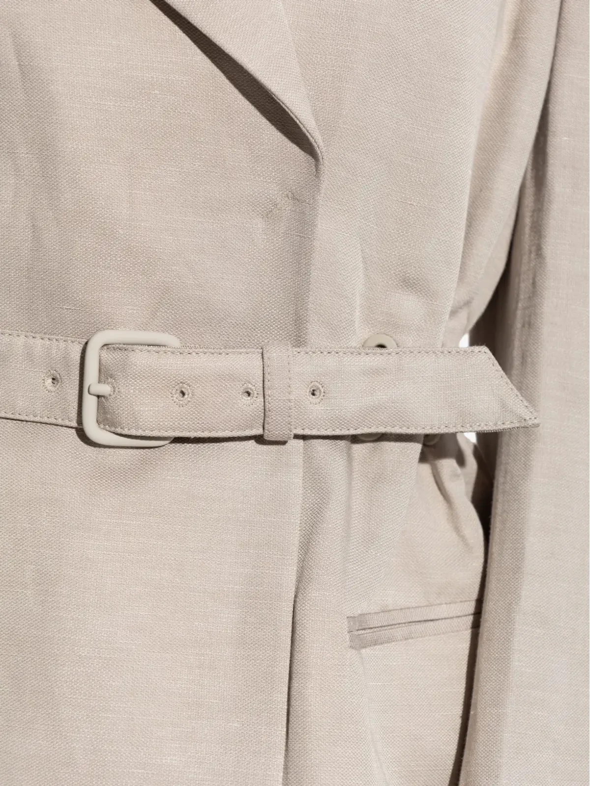 Emporio Armani ベルト付きジャケット - ネュートラルカラー - 画像5