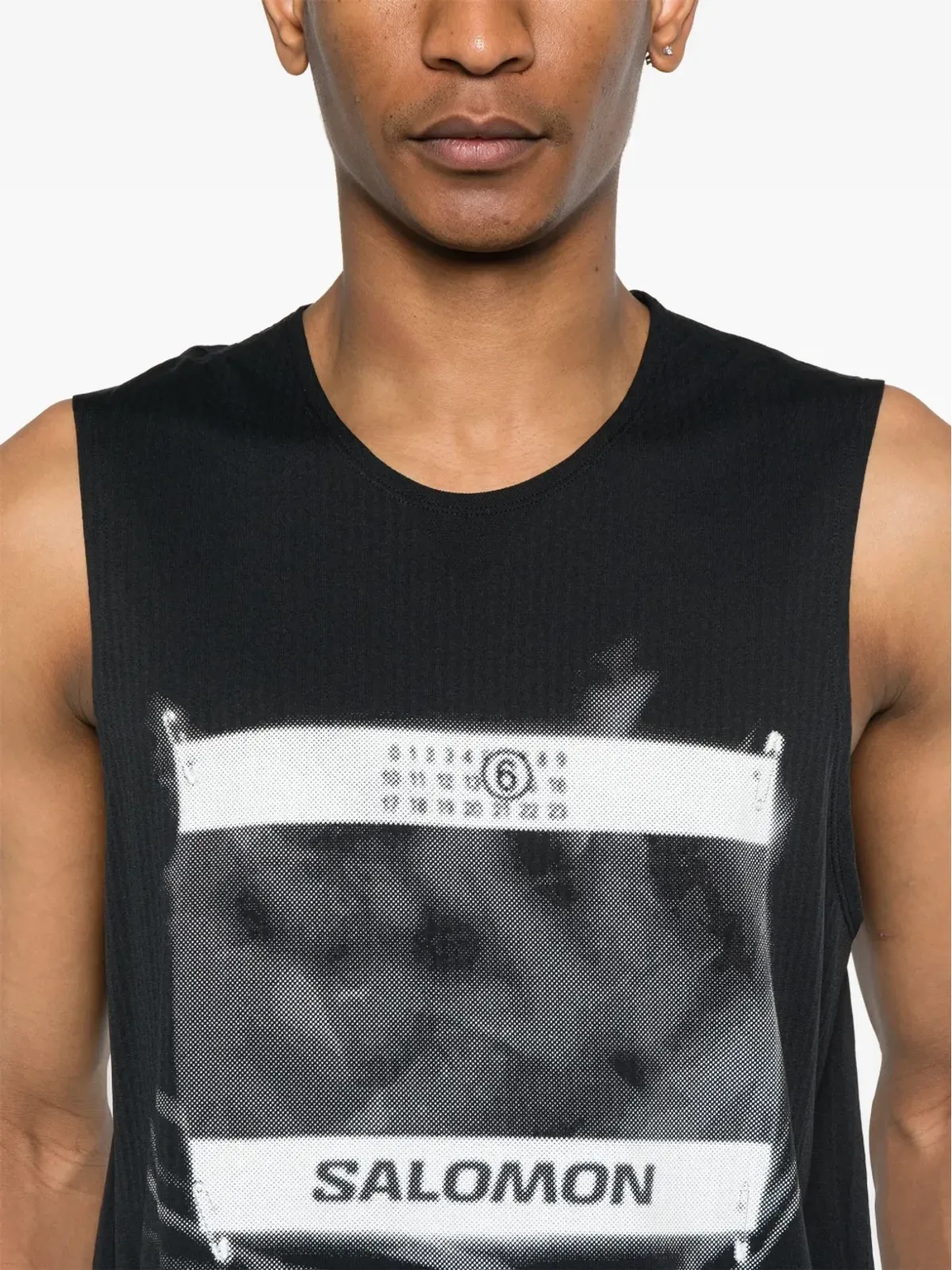 MM6 Maison Margiela X Salomon ナンバーズモチーフ タンクトップ - 画像4