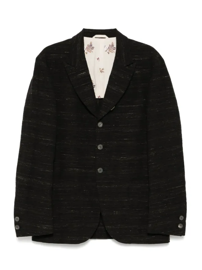 CALMLENCE CALMLENCE peaked lapel sack blazer - Blackの商品画像