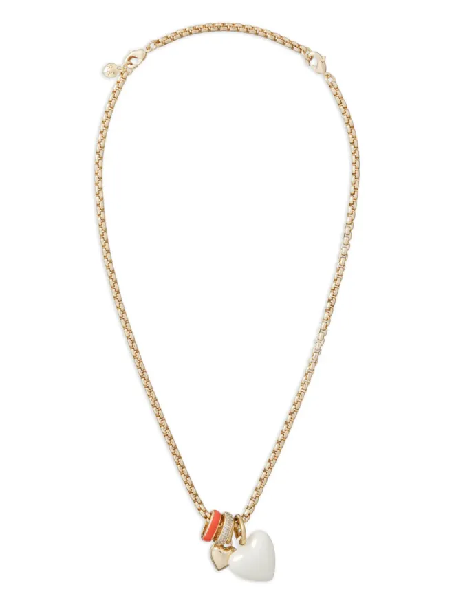 Roxanne Assoulin Roxanne Assoulin ボックスチェーン ハートチャーム ネックレスの商品画像