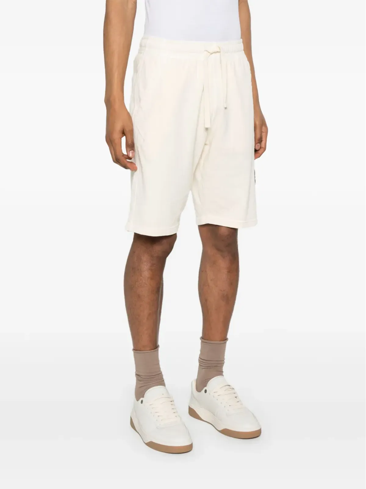 Stone Island コットン製トラックショーツ - ニュートラルカラー - 画像3