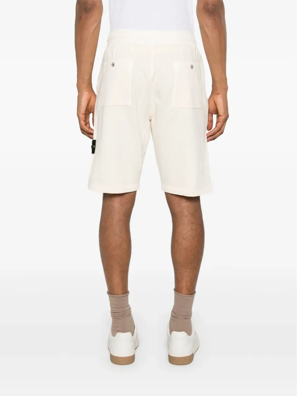 Stone Island コットン製トラックショーツ - ニュートラルカラー - 画像4