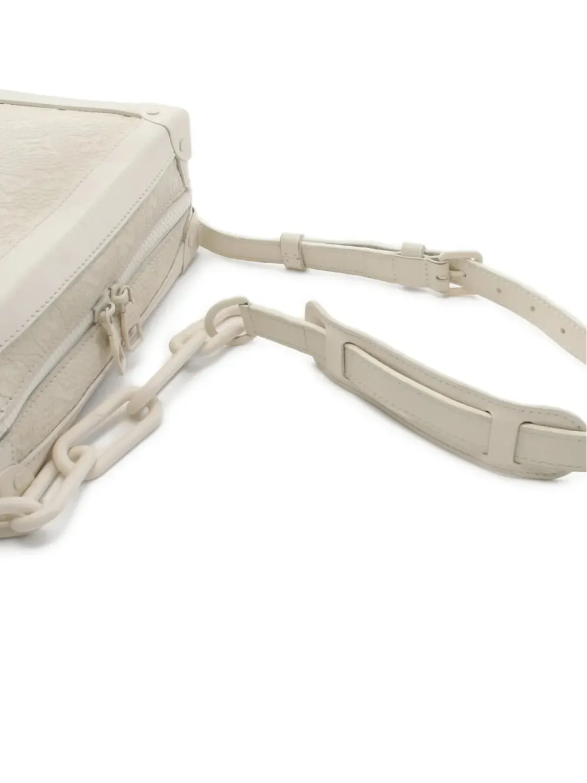 Louis Vuitton ビンテージ 2019年代モノグラム トランク ショルダーバッグ - ホワイト - 画像3