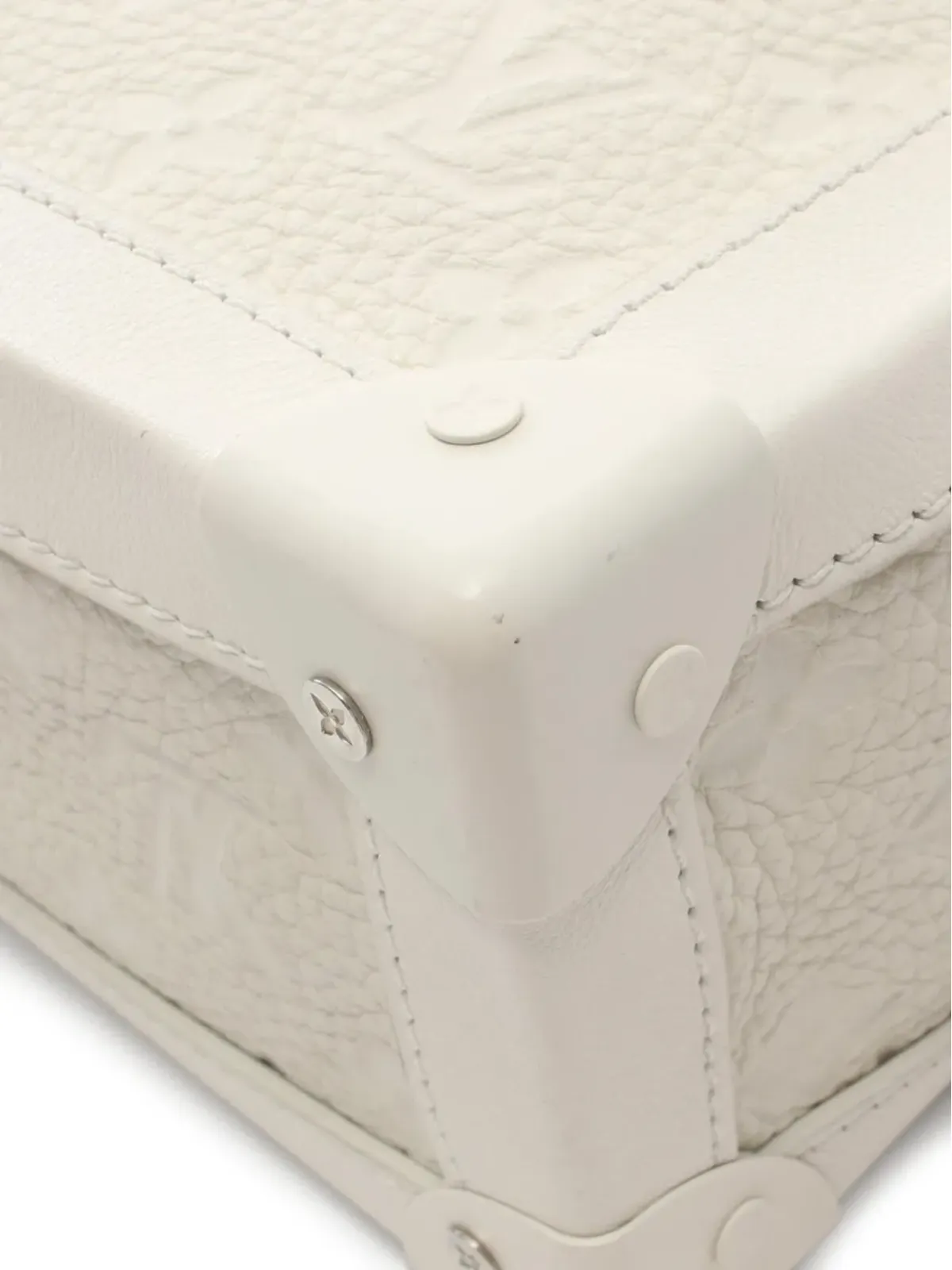 Louis Vuitton ビンテージ 2019年代モノグラム トランク ショルダーバッグ - ホワイト - 画像4