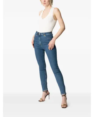 Elisabetta Franchi リブ編みVネック タンクトップ - ニュートラル系 - サムネイル2