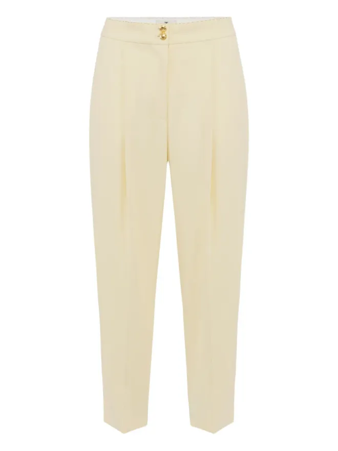 Elisabetta Franchi Elisabetta Franchi プリーツディテールパンツ - ニュートラルの商品画像
